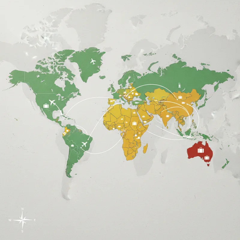 Liste des pays déconseillés par le ministère des Affaires étrangères